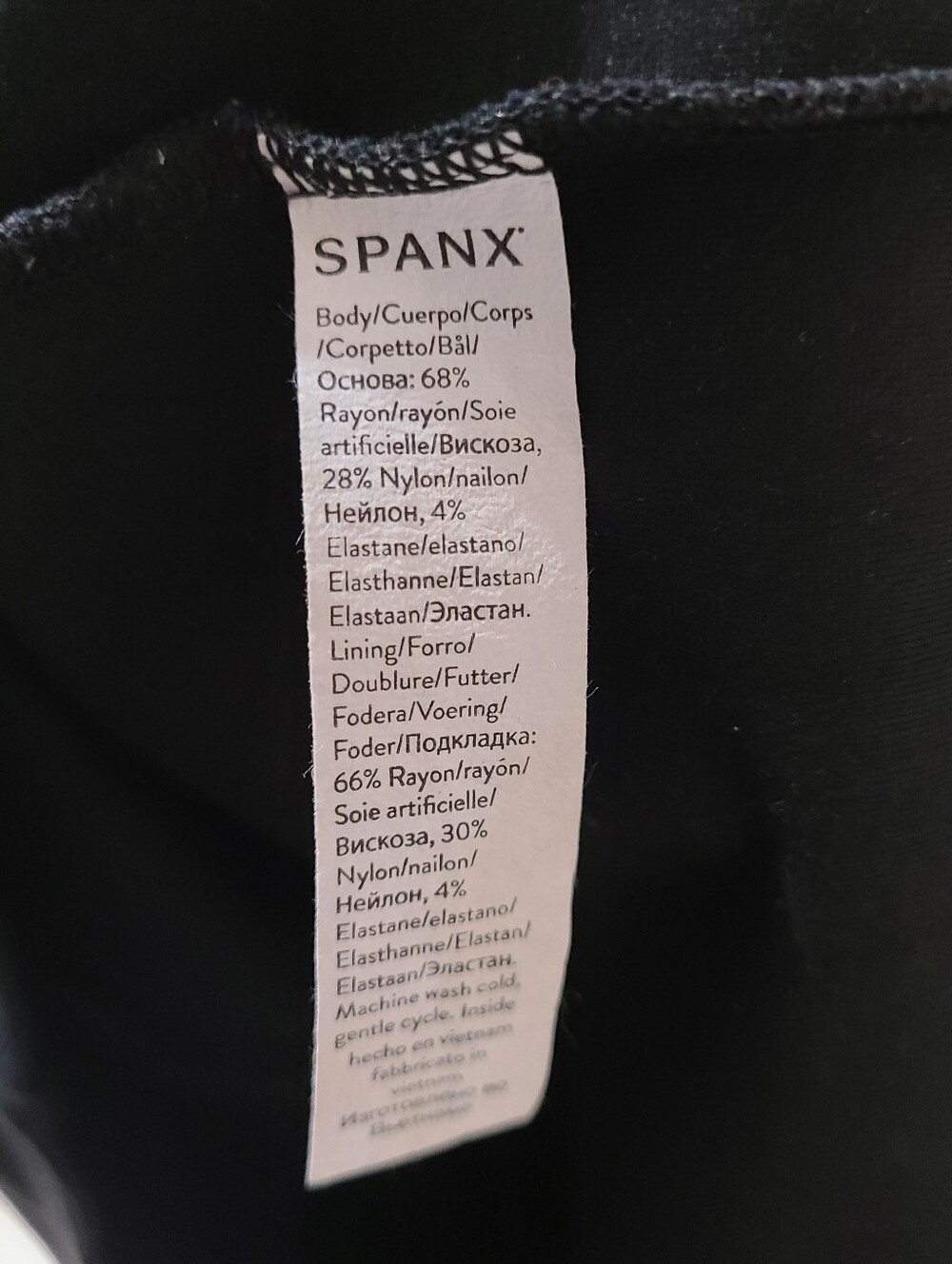 Spanx The Perfect Fitted Sleeveless Sheath Dress Classic Black Sz S - Picture 9 of 16